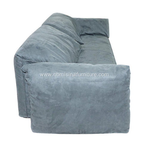 Imported frosted leather grey BAXTER sofa